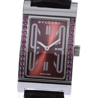 BVLGARI - ブルガリ BVLGARI RT39S レッタンゴロ ロードライトガーネット クォーツ レディース _811021