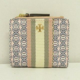 Tory Burch - TORY BURCH(トリーバーチ) 2つ折り財布 - ライトピンク×ネイビー×マルチ PVC(塩化ビニール)×ナイロン