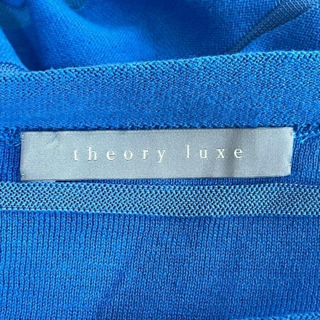 Theory luxe(セオリーリュクス)のtheory luxe(セオリーリュクス) アンサンブル レディース美品  - ブルー ボーダー レディースのトップス(アンサンブル)の商品写真