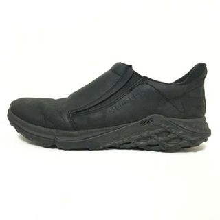 メレル(MERRELL)のMERRELL(メレル) スリッポン US8 メンズ - 黒 レザー(スリッポン/モカシン)