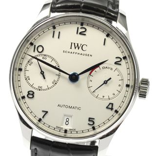 インターナショナルウォッチカンパニー(IWC)のIWC IWC SCHAFFHAUSEN IW500705 ポルトギーゼ 7デイズ 自動巻き メンズ 美品 箱・保証書付き_813547(腕時計(アナログ))