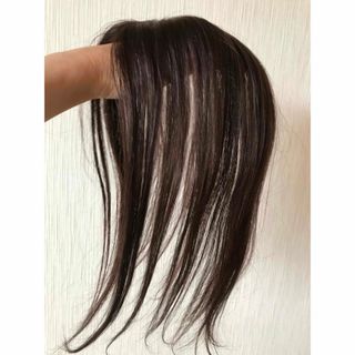 ヘアピース　白髪隠し(ロングストレート)