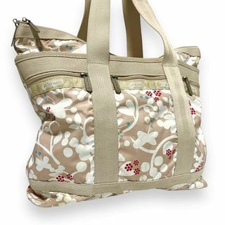 レスポートサック(LeSportsac)のレスポートサック トートバッグ ハンドバッグ 肩掛け 花柄 アイボリー 517(トートバッグ)