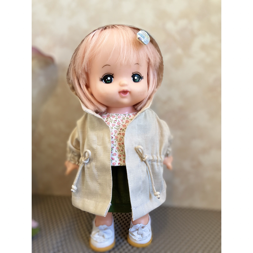 コート（ベージュ）　メルちゃん　あおくん ハンドメイドのハンドメイド その他(その他)の商品写真