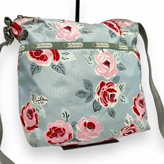 レスポートサック(LeSportsac)のレスポートサック ショルダーバッグ 花柄 薔薇 ライトブルー 516(ショルダーバッグ)