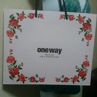 ワンウェイ(one*way)のone way  限定ショッパー (ピンク)(ショップ袋)