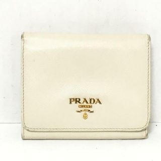 プラダ(PRADA)のPRADA(プラダ) 3つ折り財布 - 白 レザー(財布)