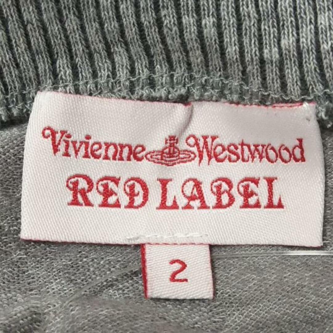 VivienneWestwoodRedLabel(ヴィヴィアンウエストウッドレッドレーベル) 半袖セーター サイズ2 M レディース美品  - グレー 花柄/オーブ レディースのトップス(ニット/セーター)の商品写真