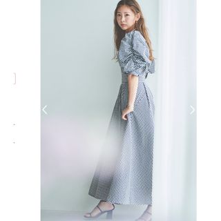 新品タグ付き/Stina closet/ギンガムチェック/ワンピース、ドレス(ロングワンピース/マキシワンピース)