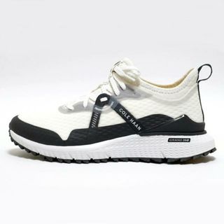 コールハーン(Cole Haan)のCOLE HAAN(コールハーン) スニーカー 9 M メンズ美品  - 白×ダークグレー ZEROGROUND/OVERTAKE GOLF 化学繊維(スニーカー)