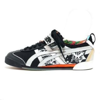 Onitsuka Tiger - asics Onitsuka Tiger(アシックス・オニツカタイガー) スニーカー CM 24.0 レディース美品  - THY8P4 黒×シルバー×マルチ tokidokiコラボ レザー×スエード×ファー