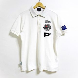 パーリーゲイツ(PEARLY GATES)のPEARLY GATES(パーリーゲイツ) 半袖ポロシャツ サイズ5 XL メンズ - 白×黒×マルチ(ポロシャツ)