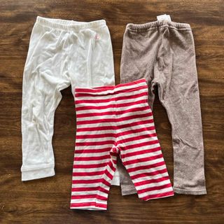 プチバトー(PETIT BATEAU)の90センチ　スパッツ3枚セット(パンツ/スパッツ)