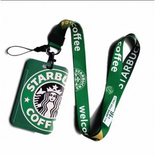 スターバックス(Starbucks)のスターバックス　スタバIDカードケース社員証ホルダー ネックストラップ定期32(名刺入れ/定期入れ)