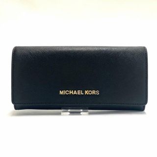 マイケルコース(Michael Kors)のMICHAEL KORS(マイケルコース) 長財布 - 黒 レザー(財布)