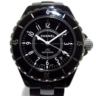 シャネル(CHANEL)のCHANEL(シャネル) 腕時計 J12 H0685 メンズ 回転ベゼル 黒(その他)