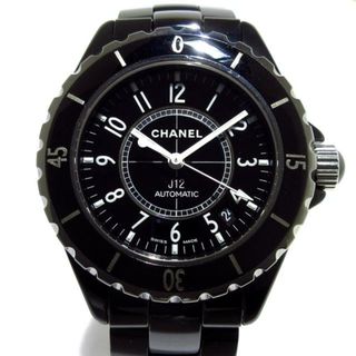 CHANEL - CHANEL(シャネル) 腕時計 J12 H0685 メンズ 回転ベゼル 黒