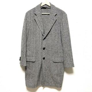 TOMORROWLAND(トゥモローランド) コート サイズ48 XL メンズ - 黒×白 長袖/ヘリンボーン/冬