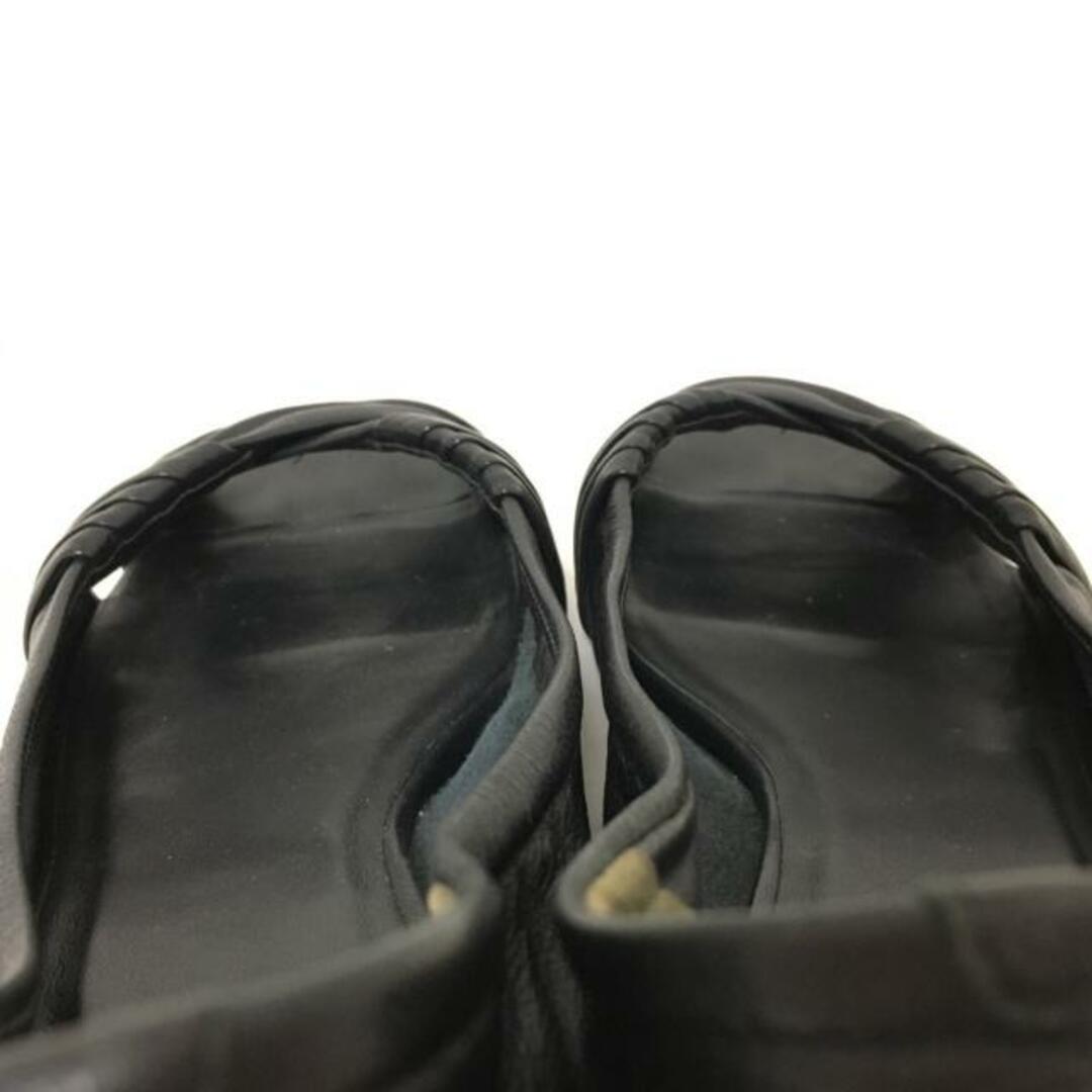 Cole Haan(コールハーン)のCOLE HAAN(コールハーン) パンプス 7B レディース - 黒 オープントゥ/ウェッジソール レザー レディースの靴/シューズ(ハイヒール/パンプス)の商品写真