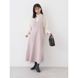 earth music & ecology - タグ付き新品♡アースミュージックアンドエコロジー　vネック切替ジャンスカ