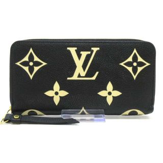 ルイヴィトン(LOUIS VUITTON)のLOUIS VUITTON(ルイヴィトン) 長財布 バイカラーモノグラムアンプラント ポルトフォイユクレマンス M82338 ブラック/ベージュ モノグラム･アンプラント レザー（皮革の種類：牛革）(財布)