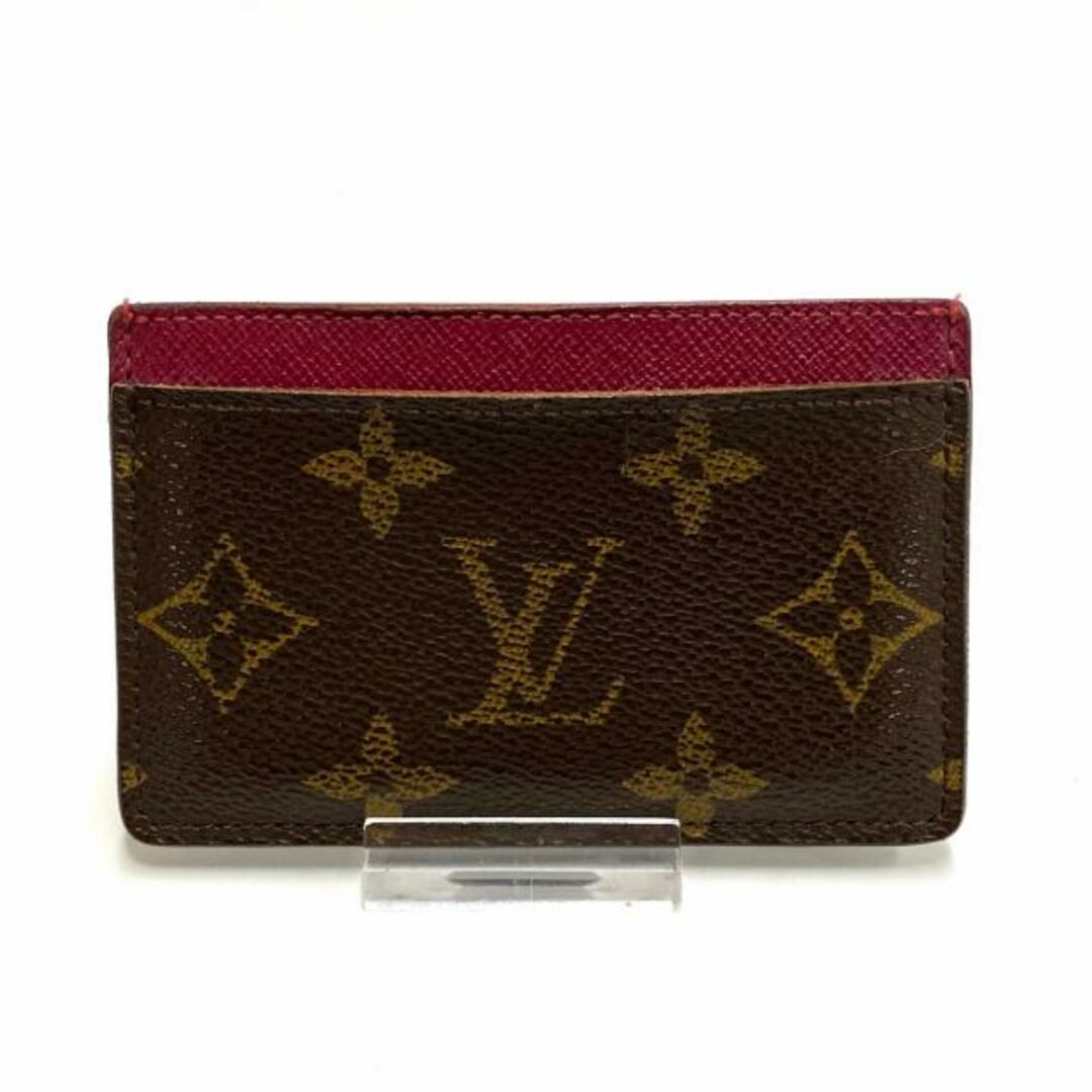 LOUIS VUITTON(ルイヴィトン)のLOUIS VUITTON(ルイヴィトン) カードケース モノグラム ポルトカルトサーンプル M60703 フューシャ モノグラム・キャンバス レディースのファッション小物(名刺入れ/定期入れ)の商品写真