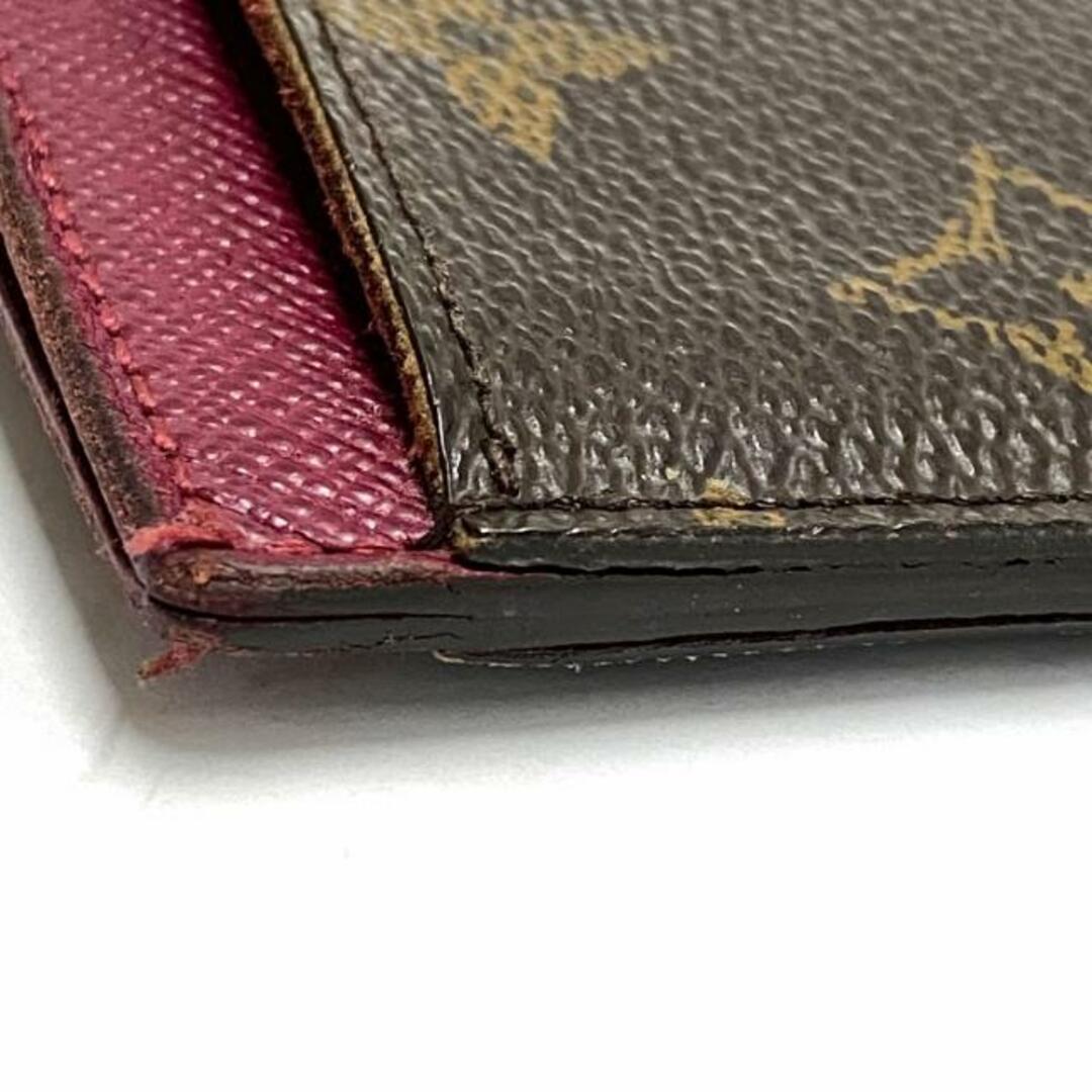 LOUIS VUITTON(ルイヴィトン)のLOUIS VUITTON(ルイヴィトン) カードケース モノグラム ポルトカルトサーンプル M60703 フューシャ モノグラム・キャンバス レディースのファッション小物(名刺入れ/定期入れ)の商品写真