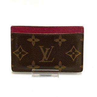 ルイヴィトン(LOUIS VUITTON)のLOUIS VUITTON(ルイヴィトン) カードケース モノグラム ポルトカルトサーンプル M60703 フューシャ モノグラム・キャンバス(名刺入れ/定期入れ)