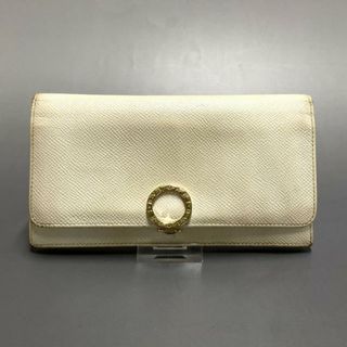 ブルガリ(BVLGARI)のBVLGARI(ブルガリ) 長財布 ブルガリブルガリ アイボリー×ピンク レザー(財布)