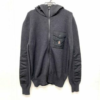 モンクレール(MONCLER)のMONCLER(モンクレール) ブルゾン サイズXL メンズ美品  MAGLIONE TRICOT CARDIGAN 黒 長袖/春/秋(ブルゾン)