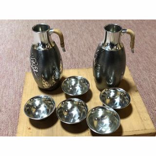 錫半　本錫　酒器セット(アルコールグッズ)