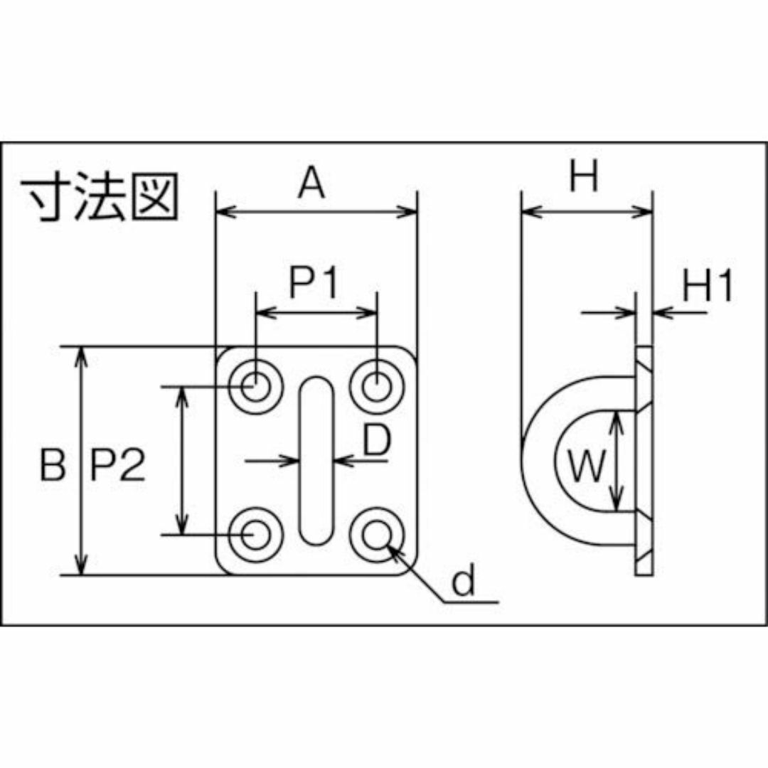 サイズ:4mm_パターン名:単品トラスコ中山TRUSCO アイプレート ステ その他のその他(その他)の商品写真