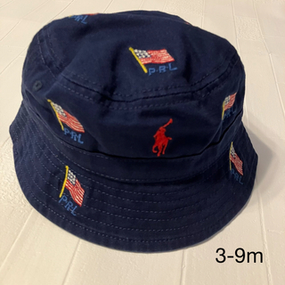 ラルフローレン(Ralph Lauren)の3-9m  ラルフローレン  ベビー　ハット　星条旗(帽子)
