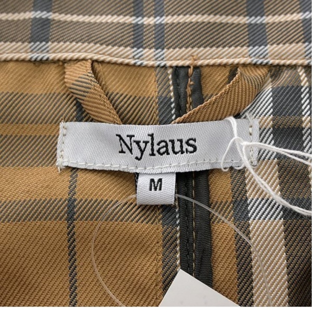 Nylaus(ナイラス)のNYLAUS チェックステンカラーコート/M/新品 メンズのジャケット/アウター(ステンカラーコート)の商品写真