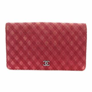 シャネル(CHANEL)のシャネル CHANEL 長財布 二つ折り マトラッセ ココマーク レザー(財布)