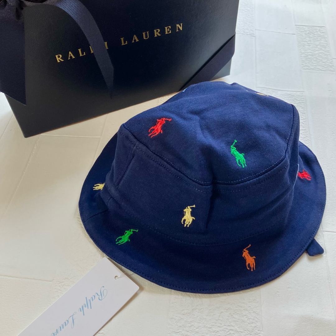 Ralph Lauren(ラルフローレン)の3-9m  ラルフローレン  ベビー　ハット　マルチポニー キッズ/ベビー/マタニティのこども用ファッション小物(帽子)の商品写真