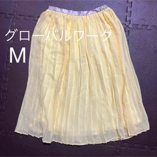 グローバルワーク(GLOBAL WORK)のプリーツスカート　グローバルワーク　M(ロングスカート)