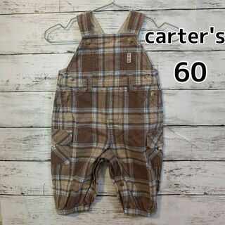 カーターズ(carter's)の【carter's】オーバーオール　チェック　60cm(パンツ)