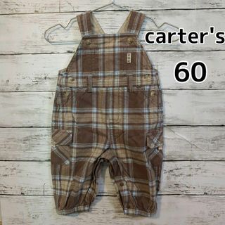 カーターズ(carter's)の【carter's】オーバーオール　チェック　60cm(パンツ)