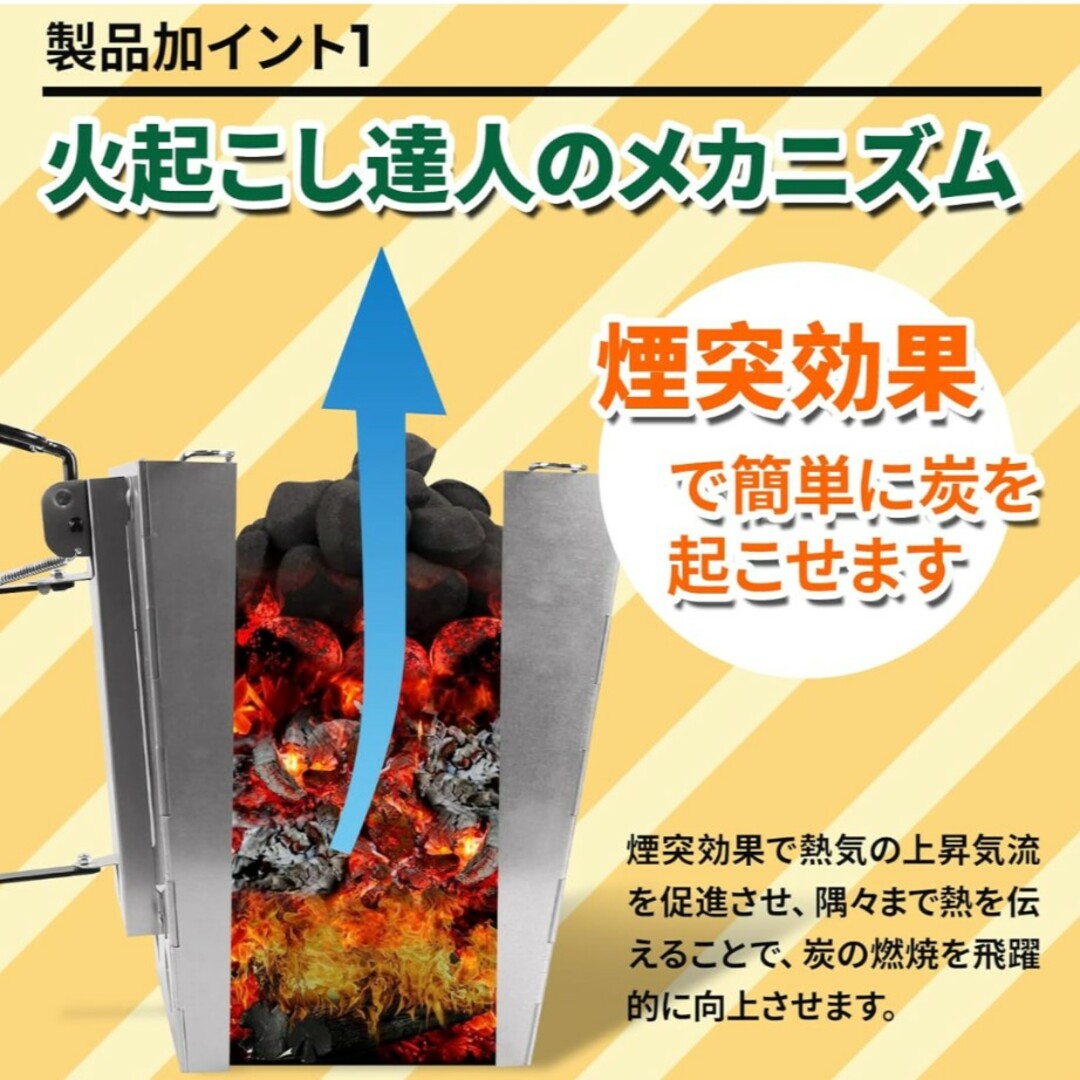 新品 焚き火台 キャンプ 1台多役 バーベキュー コンロ 火起こし器 軽量 七輪 スポーツ/アウトドアのアウトドア(ストーブ/コンロ)の商品写真