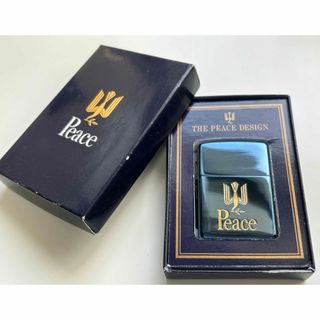 ジッポー(ZIPPO)のZippo/ジッポ/ライター/Peace/ブルーチタン/ビンテージ/限定/箱付(タバコグッズ)