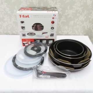 T-fal - T-fal (ティファール) 調理器具 インジニオ・ネオ ヴィンテージボルドー・インテンス セット9 フライパン ウォックパン ソースパン 9点セット 未使用品