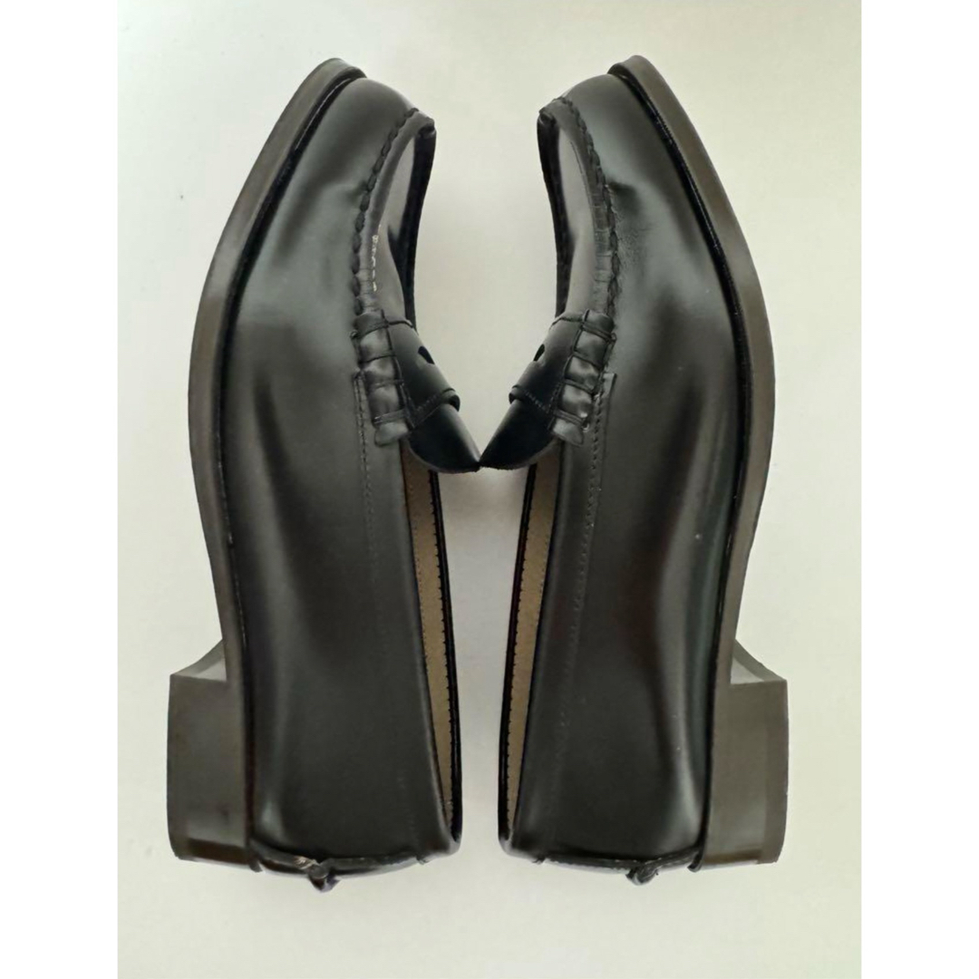 ハルタ ヒール ローファー 日本製 24cm  ブラック レディースの靴/シューズ(ローファー/革靴)の商品写真