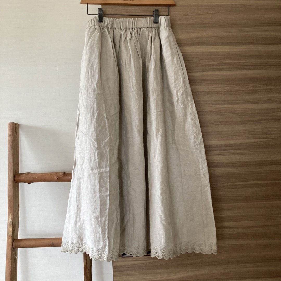 SM2(サマンサモスモス)の新品kazumi×SamansaMos2サマンサモスモスエプロン&リネンスカート レディースのスカート(ロングスカート)の商品写真