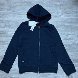 LACOSTE - 未使用タグ付属 LACOSTE ラコステ ジップアップ パーカー 白 スウェット