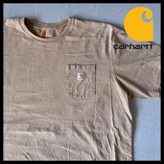 カーハート(carhartt)のカーハート ポケT Tシャツ オーバーサイズ ベージュ 2XL ワンポイント(Tシャツ/カットソー(半袖/袖なし))