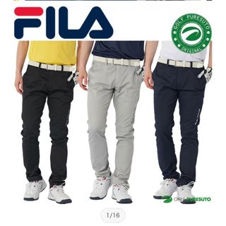 フィラ(FILA)の新品未使用 ゴルフ パンツ メンズ LL ブラック(ウエア)