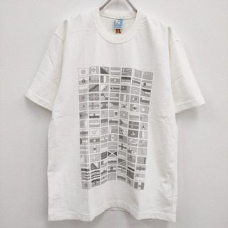 ブルーナボイン(BRUNABOINNE)のBRU NA BOINNE 新品 8998 8JP-018 ジョナパンフラッグT XL 定価9000円 半袖Tシャツ カットソー ホワイト メンズ ブルーナボイン【中古】4-0406S♪(Tシャツ/カットソー(半袖/袖なし))