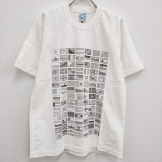 ブルーナボイン(BRUNABOINNE)のBRU NA BOINNE 新品 8998 8JP-018 ジョナパンフラッグT L 定価9000円 半袖Tシャツ カットソー ホワイト メンズ ブルーナボイン【中古】4-0406S♪(Tシャツ/カットソー(半袖/袖なし))