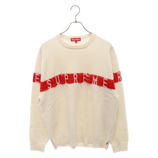 シュプリーム(Supreme)のSUPREME シュプリーム 21SS Inside Out Logo Sweater インサイドラインロゴセーター クルーネックニットセーター ホワイト(ニット/セーター)